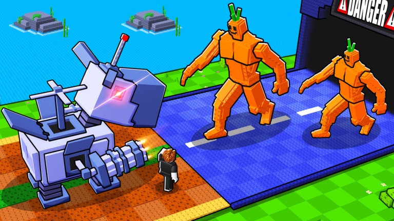 Fuse Machine and carrot plants in Capybaras VS Plants